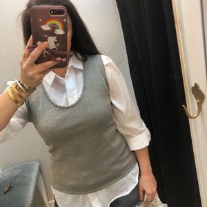 Vintage Gray & Gold Lame’ Missoni tank